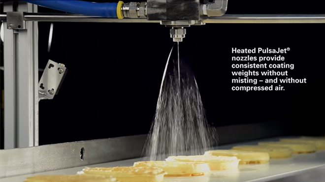 Applying Syrup to Baked Goods with PulsaJet Nozzles