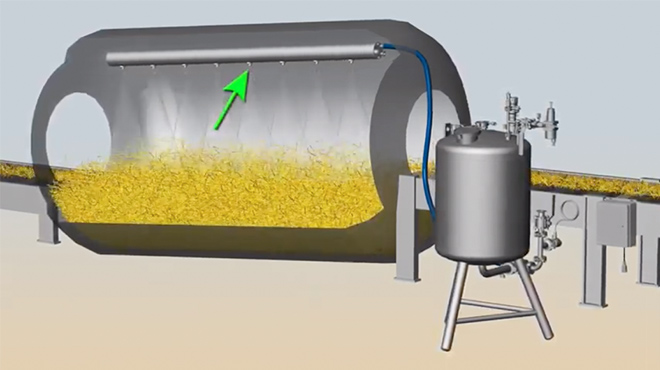 AutoJet Food Safety System for Shredded Cheese